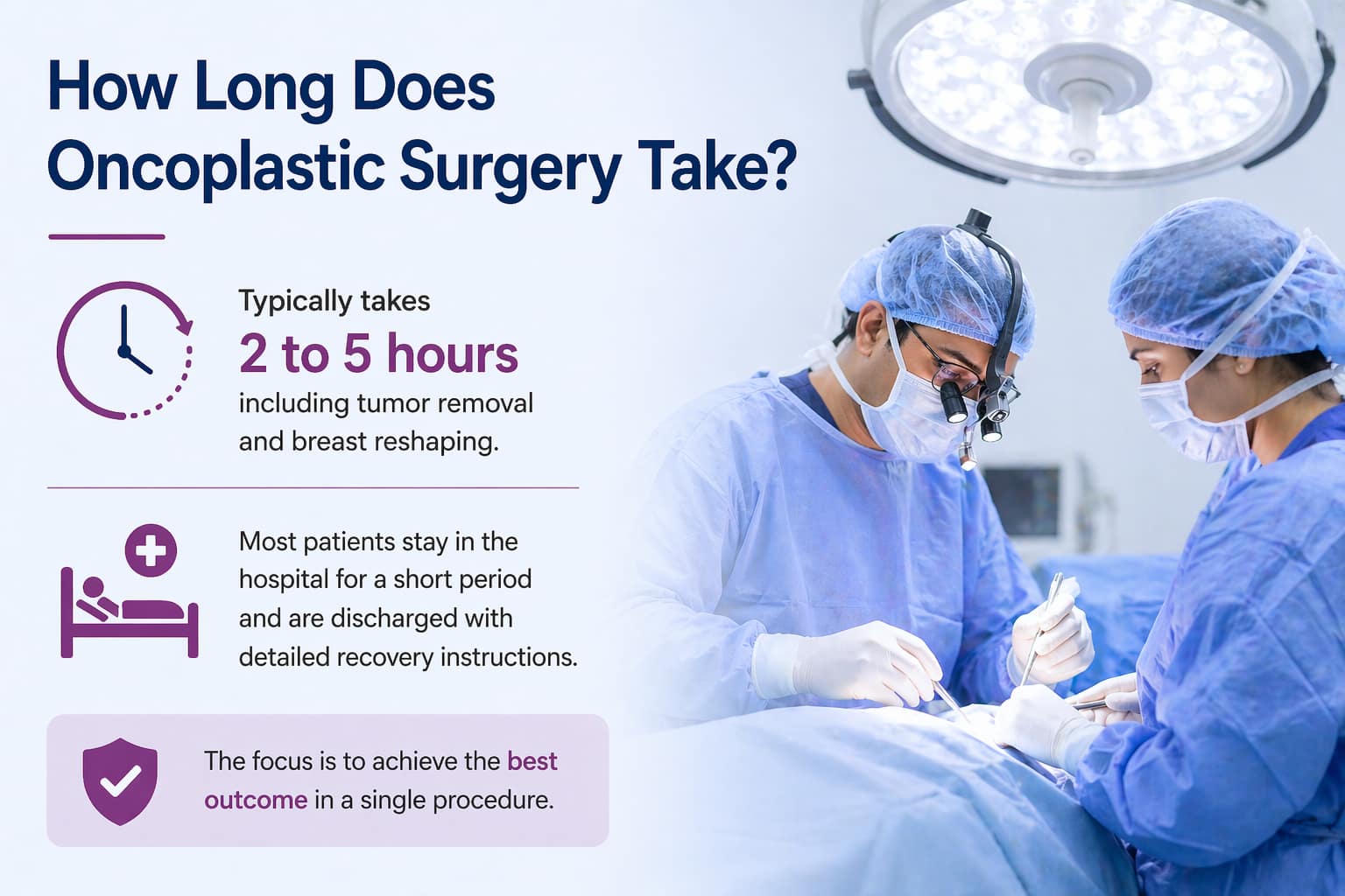 oncoplastic surgery recovery time 
